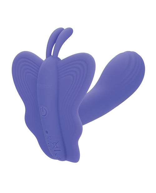 Close-up view of Venus Butterfly's silicone texture and contoured shape for intimate stimulation