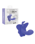 CalExotics Connect Venus Butterfly: Pink silicone dual-motor stimulator with butterfly-shaped design.