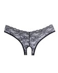 Adore Crush Lace Open Panty Black (One-Size) - Realvibes