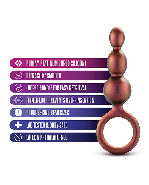 Blush Anal Adventures Matrix Beaded Loop Plug Description
