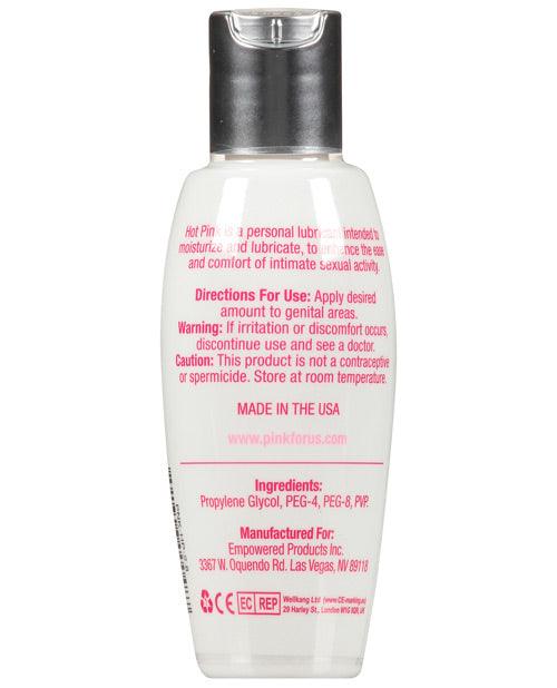 Hot Pink Lube ingredients