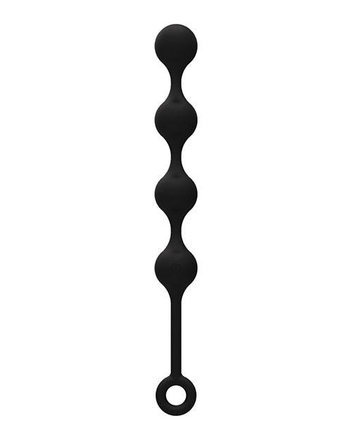 Experience intense pleasure with the Black Quattro anal balls.