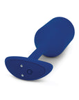 B-vibe Vibrating Weighted Snug Plug Xl - 247 G Navy / Black