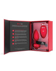 B-vibe Vibrating Heart Plug M/l - Red - Realvibes