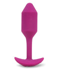 B-vibe Vibrating Weighted Snug Plug M - 112 G Rose / Black