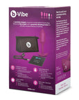 B-vibe Vibrating Weighted Snug Plug M - 112 G Rose / Black