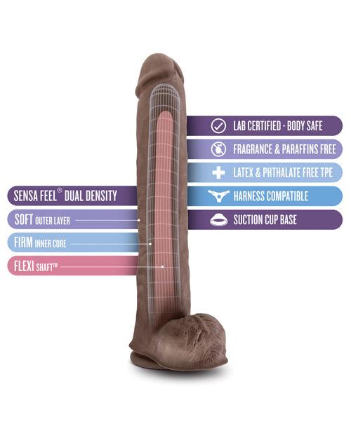 Blush Au Naturel Daddy 14" Sensa Feel Dual Density Dong