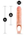 Blush Performance Plus 9" Silicone Cock Sheath Penis Extender - Enhance size and pleasure with this premium silicone extender.