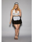 Euphoria French Maid W-headpiece Black-white Qn - Realvibes