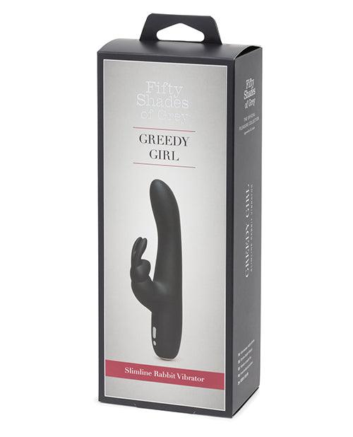 Fifty Shades Of Grey Greedy Girl Rechargeable Slimline Rabbit Vibrator  Box