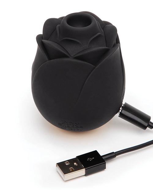 Fifty Shades Of Grey Hearts & Flowers Rose Vibrator Black
