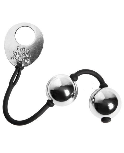 Fifty Shades Of Grey Inner Goddess Silver Metal Pleasure Balls - Sleek and weighty pleasure balls for discreet stimulation and pelvic floor toning.