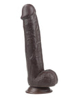 Get Lucky 9.0" Real Skin Series Dark Brown