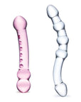 Glas 2 Pc Double Pleasure Glass Dildo Set