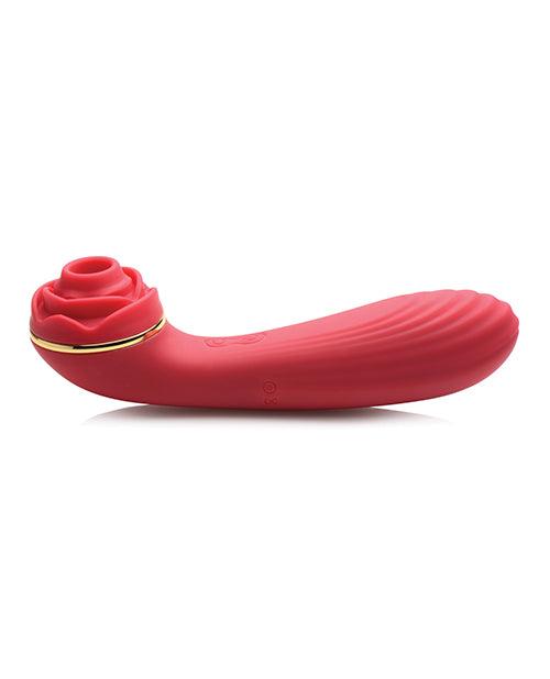 Inmi Bloomgasm Passion Petals 10x Silicone Suction Rose Vibrator Red