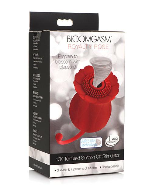 Inmi Bloomgasm Royalty Rose Textured Suction Clit Stimulator Box