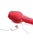 Inmi Bloomgasm Sweet Heart Rose 5x Suction Rose & 10x Vibrator - Red - Realvibes