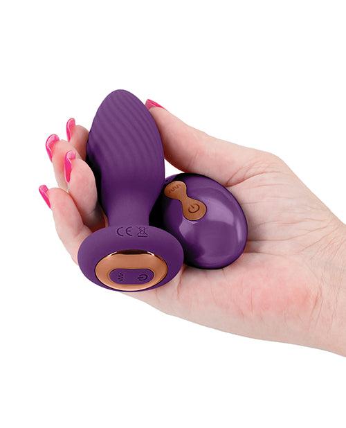 Inya Alpine Purple Butt Plug in Hand