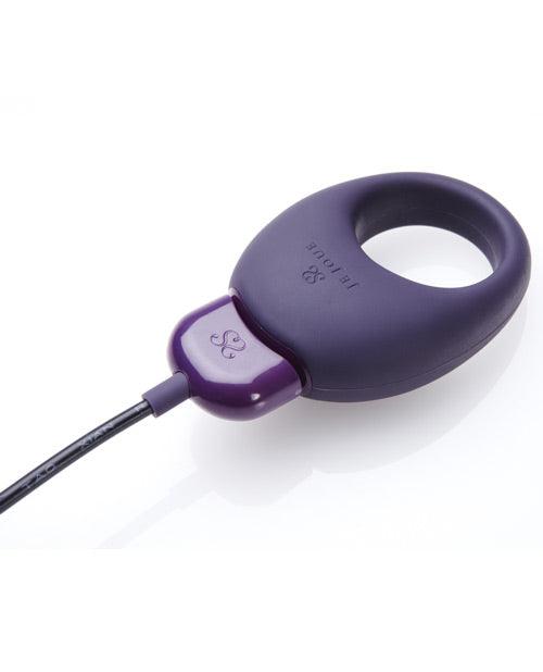 Je Joue Mio Flexible Purple Cock Ring With Five Vibration Speeds