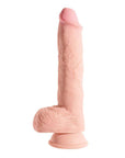 King Cock Plus 10" Triple Density Fat Cock W-balls - Realvibes