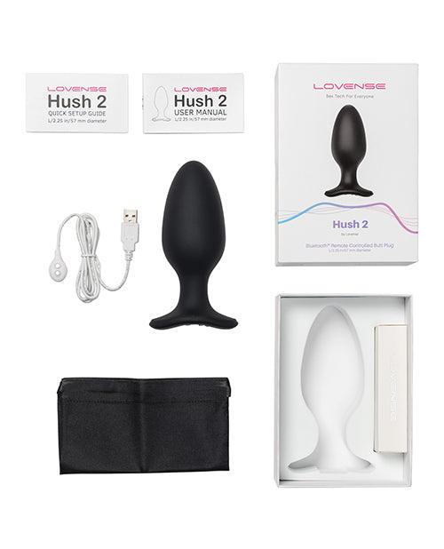 The Lovense Hush 2 2.25" Butt Plug features a user-friendly design for effortless pleasure.