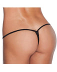 Low Rise Lycra G-string Black O-s - Realvibes