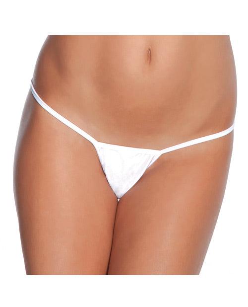 Low Rise Lycra G-string White Xl - Realvibes