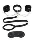 Lux Fetish Collar Cuffs & Leash Set