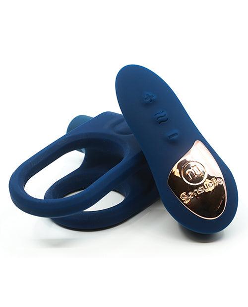 Nu Sensuelle Silicone Remote Control Xlr8 Turbo Boost Bullet Ring Navy
