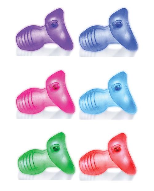 Oxballs Glowhole 2 Hollow Buttplug W-led Insert Large - Clear - Realvibes
