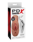 Pdx Plus Perfect Pussy Double Stroker BoxPdx Plus Perfect Pussy Double Stroker - Tan - Lifelike double-ended stroker for intense pleasure and realistic sensations.