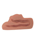 Pdx Plus Perfect Pussy Double Stroker - Tan - Lifelike double-ended stroker for intense pleasure and realistic sensations.
