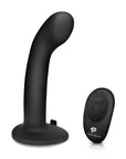 Pegasus 6" Rechargeable P-spot G-spot Peg W-adjustable Harness & Remote Set - Black - Realvibes