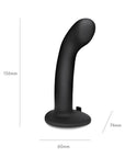 Pegasus 6" Rechargeable P-spot G-spot Peg W-adjustable Harness & Remote Set - Black - Realvibes