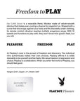 Playboy Pleasure Our Little Secret Panty Vibrator Back of Box