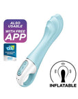 Satisfyer Air Pump Vibrator 5+ - Blue - Realvibes
