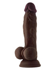 Shaft Model A Flexskin Liquid Silicone 9.5" Dong W-balls Mahogany