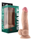 Shaft Model N Flexskin Liquid Silicone 8.5" Side Curve Dong W-balls
