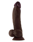 Shaft Model N Flexskin Liquid Silicone 9.5" Side Curve Dong W-balls