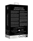 Shots Ouch Bondage Belt Restraint System - Black - Realvibes