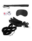 Shots Ouch Bondage Belt Restraint System - Black - Realvibes
