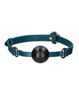 Shots Ouch Halo Breathable Ball Gag - Green - Stylish and breathable ball gag with adjustable strap for thrilling BDSM play