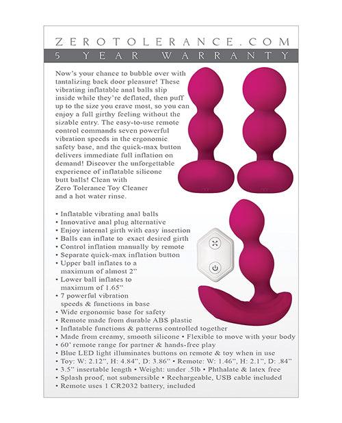 Zero Tolerance Anal Bubble Butt  Burgundy Box