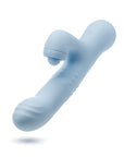 Vibrant blue Blush Devin Vibrator, displaying its eye-catching color.