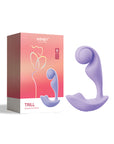 Trill Wearable Single Ball Dual Vibrator: Musical note-shaped silicone device with internal ball and external stimulator.