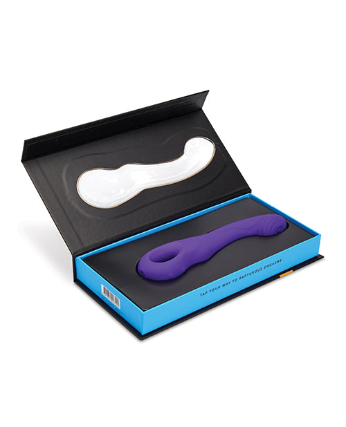 Stylish and ergonomic design of the Nu Sensuelle Rhapsody Tapping Vibrator.
