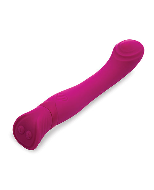 Stylish and ergonomic design of the Nu Sensuelle Magenta Calypso G-spot vibrator.