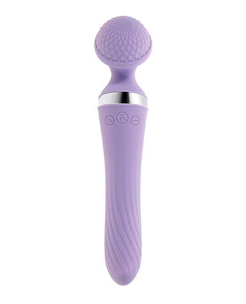 Achieve new heights of ecstasy with the Lilac Playboy Pleasure Vibrato Wand Vibrator.
