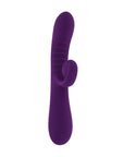 Get ready for a wild ride with the Playboy Pleasure Curlicue Rabbit Vibrator in delicious Acai color