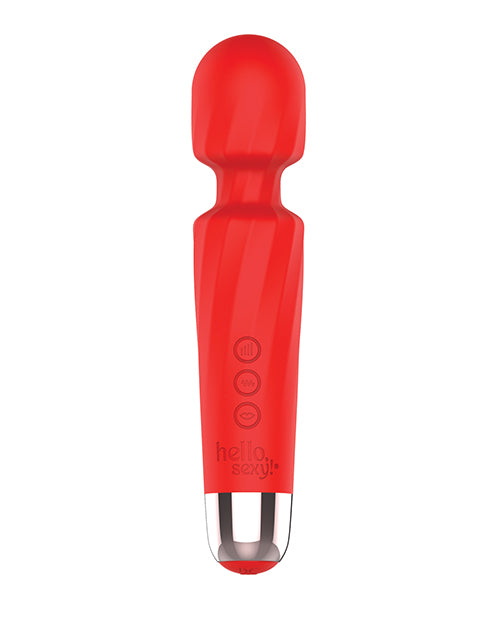 Hello, Halo! Wand Massager: Unleash Your Sensual Power for Intimate Bliss Tiger Lily Red